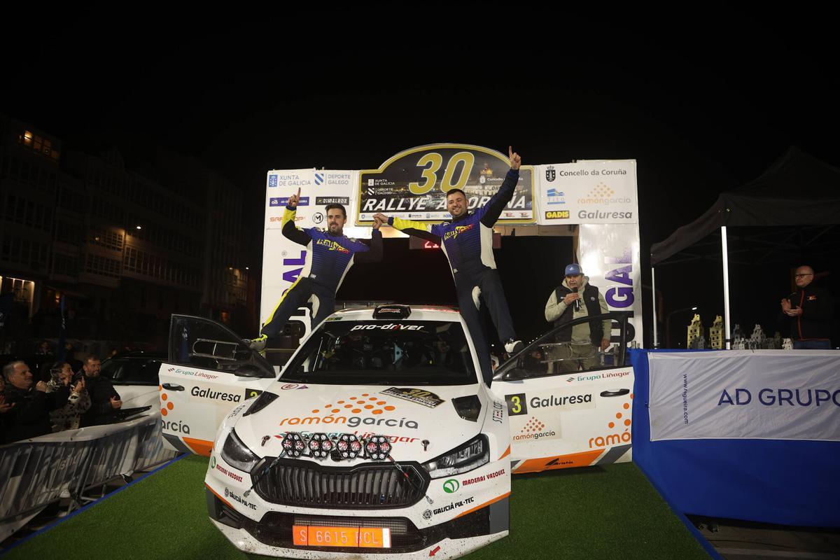 Tramo de Betanzos - Coiròs del 30 Rally de A Coruña .
