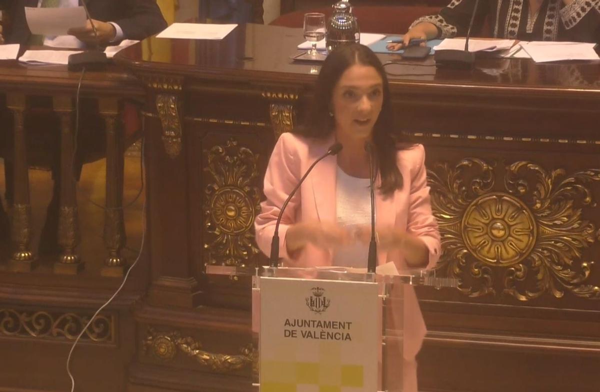 Nuria Llopis, durante su intervención