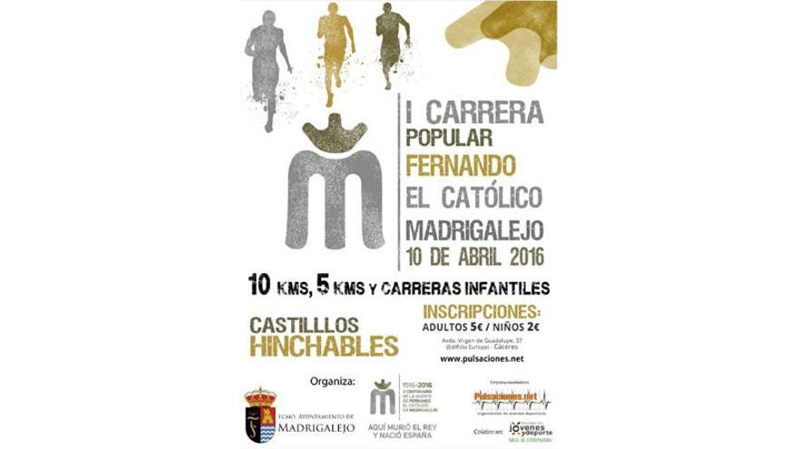 La I carrera popular Fernando el Católico se celebrará el 10 de abril en Madrigalejo