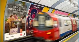 Así son los anuncios de Madrid en el Metro de Londres para atraer turistas