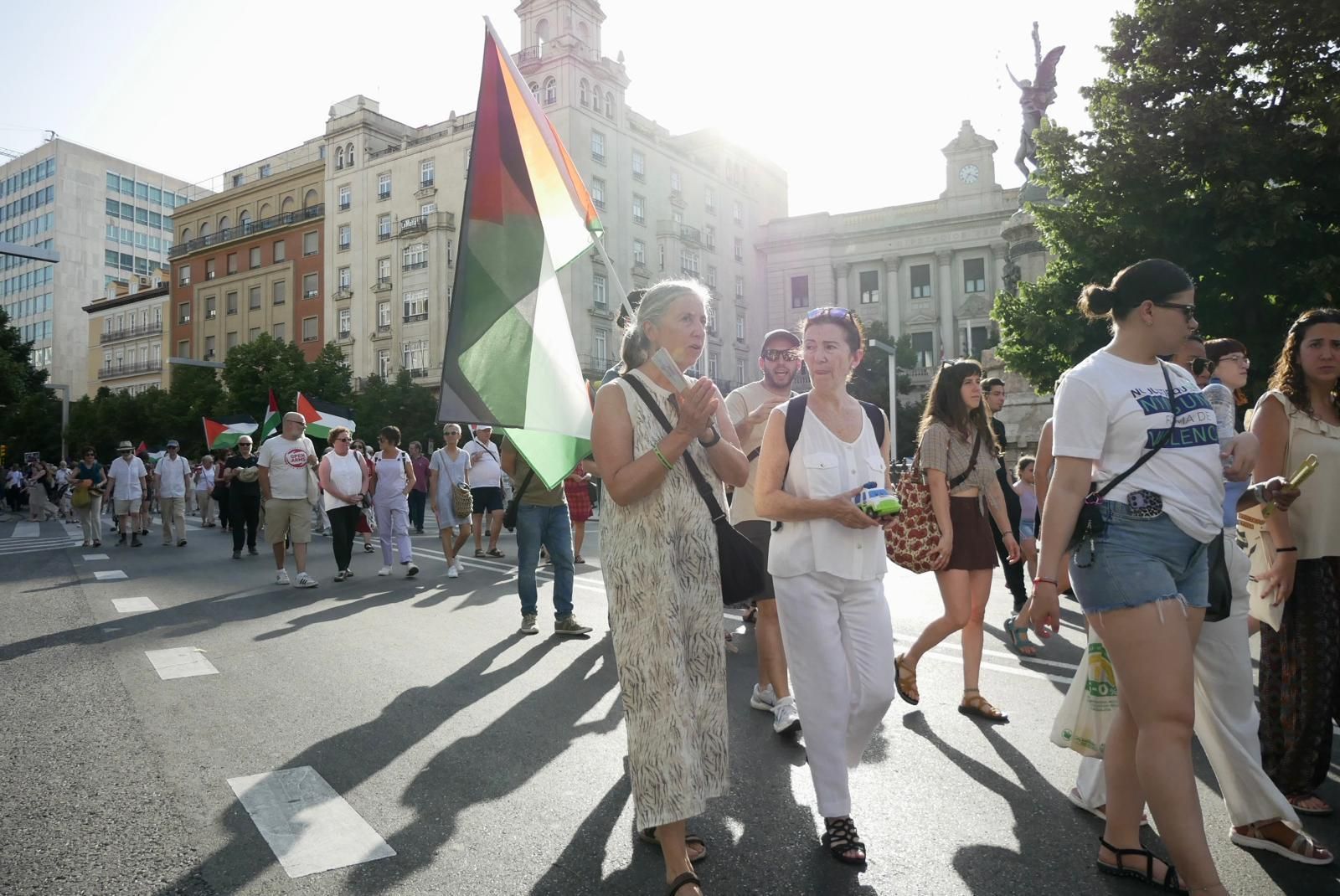 En imágenes | Manifestación en apoyo a Palestina en Zaragoza