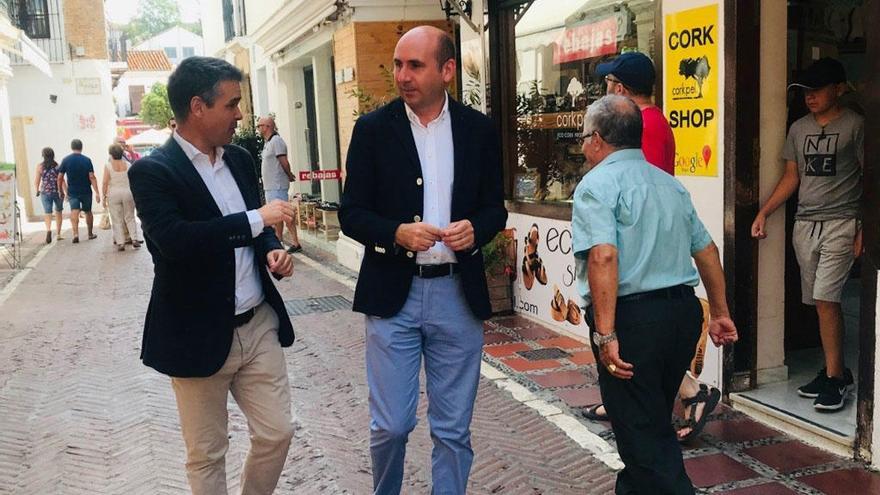 Francisco Conejo, junto a José Bernal, este domingo en Marbella.