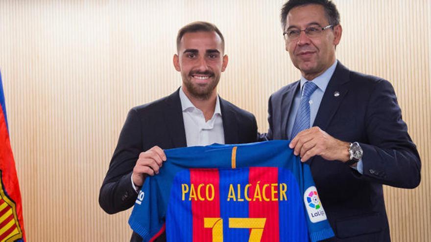 Alcácer con Bartomeu.