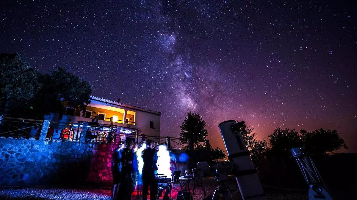 Actividad de astroturismo en Andalucía.