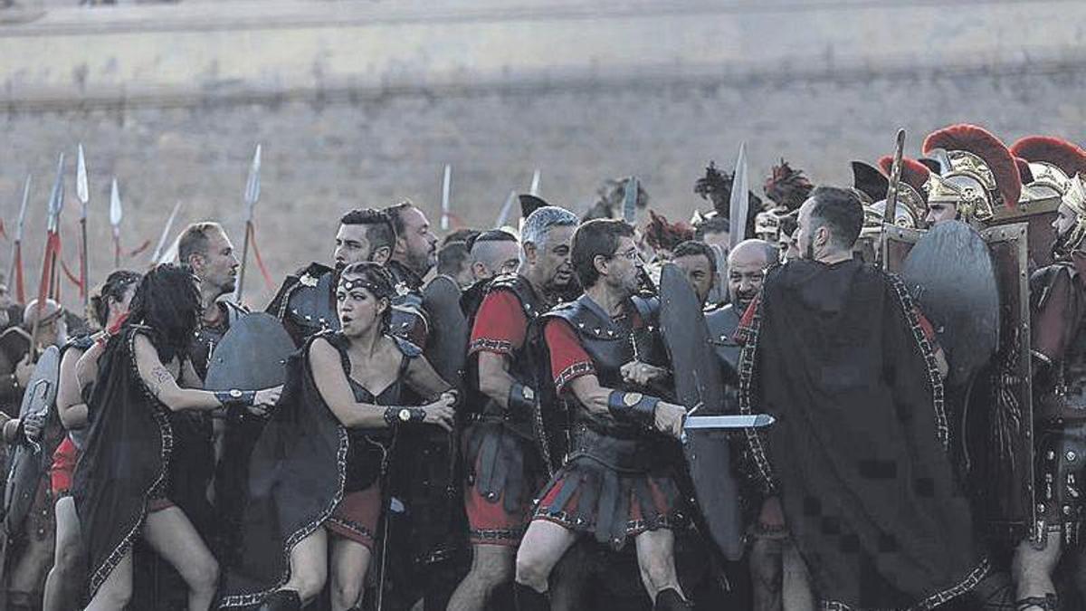 La Gran Batalla de Carthagineses y Romanos, en Cartagena.