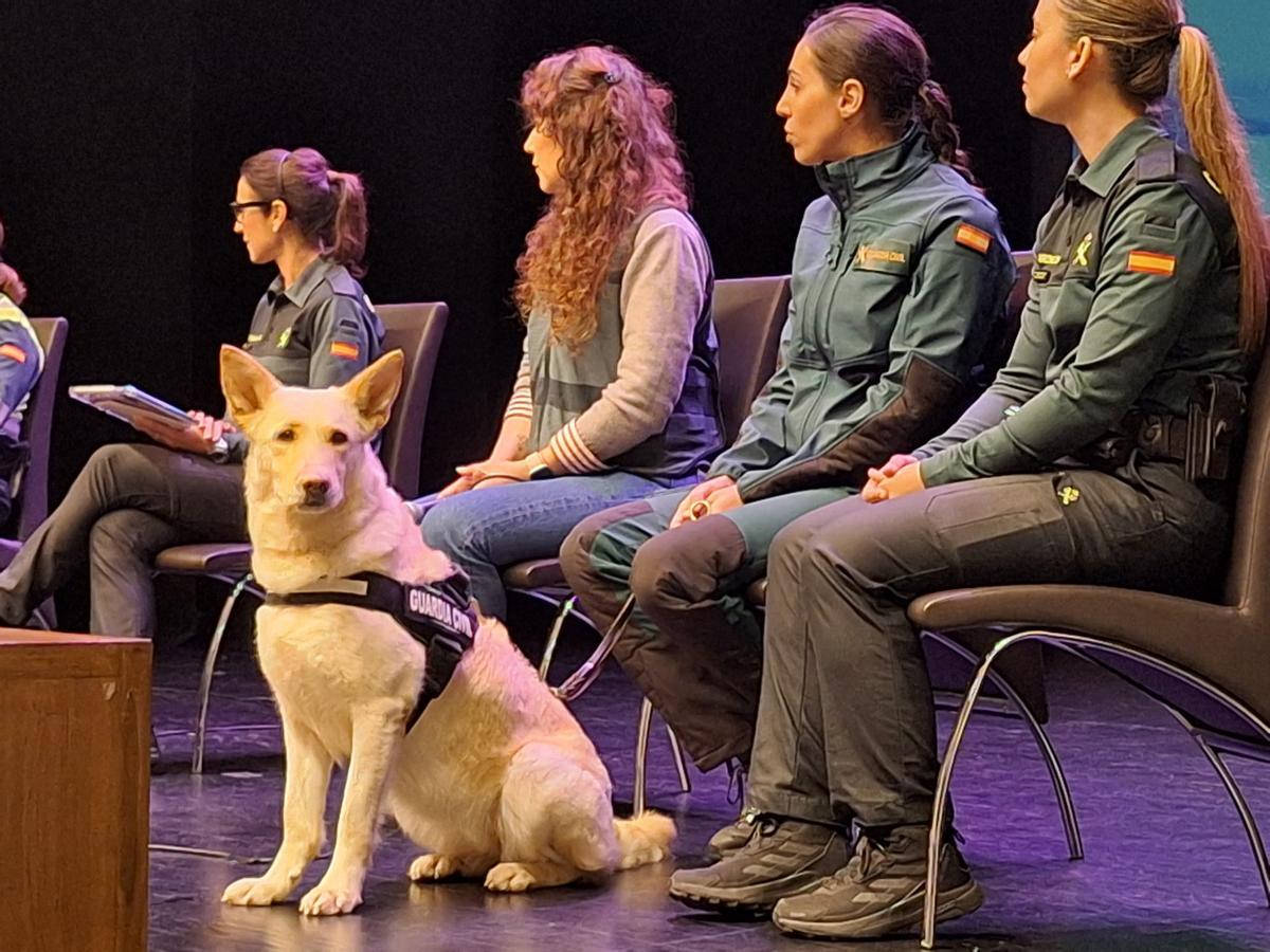 Varias das gardas civís que participaron no encontro en Cee.