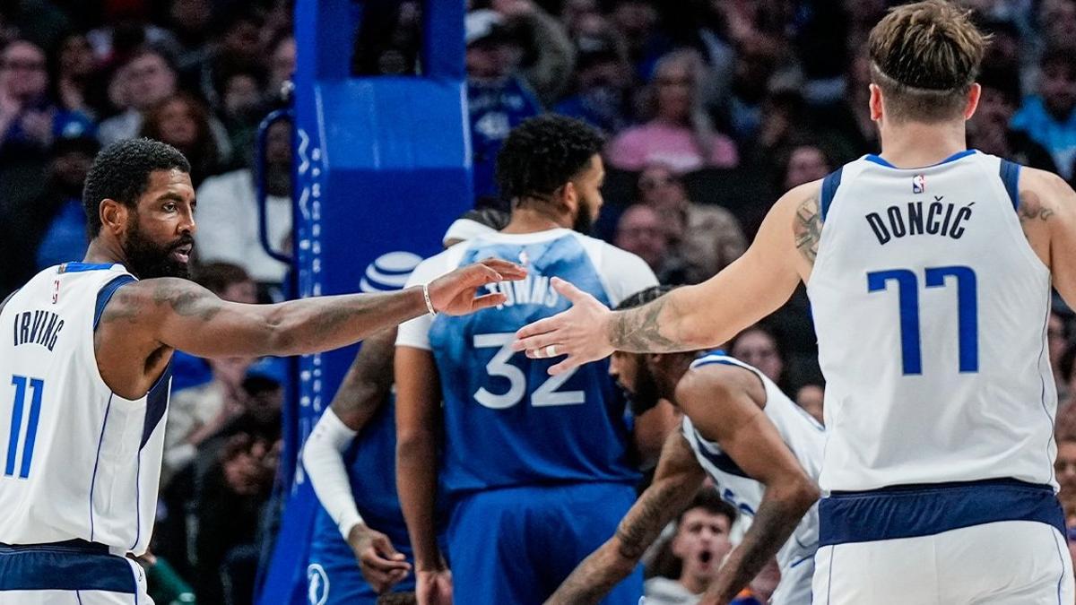 Irving y Doncic brillan ante los Timberwolves