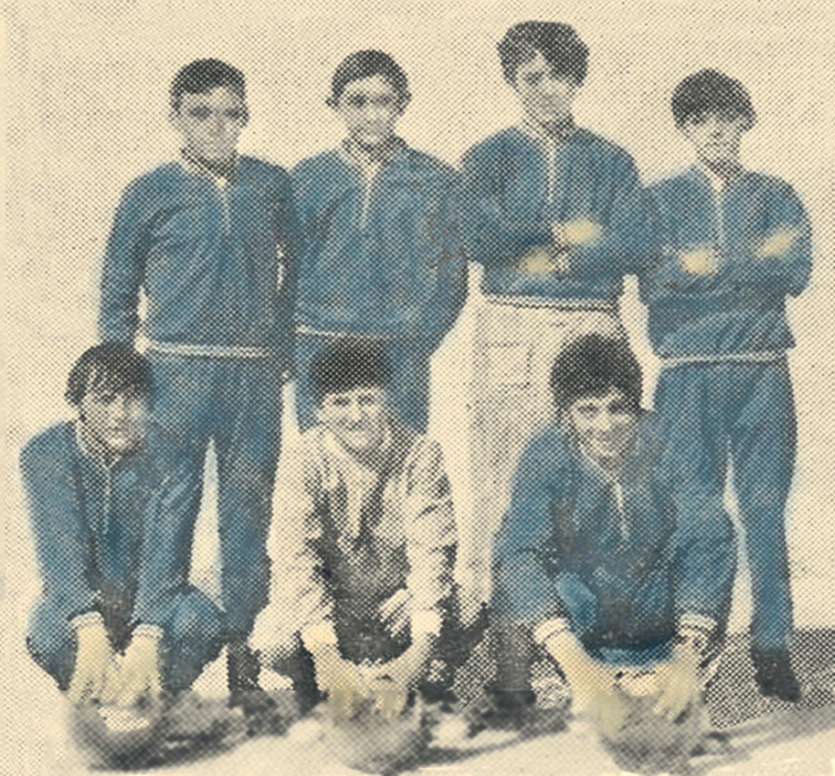 Equipo de alevíns Trofeo Sport 1973.