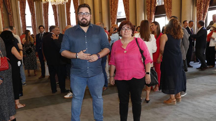 Los nacionalistas Xabier Igrexas y Carmela González.