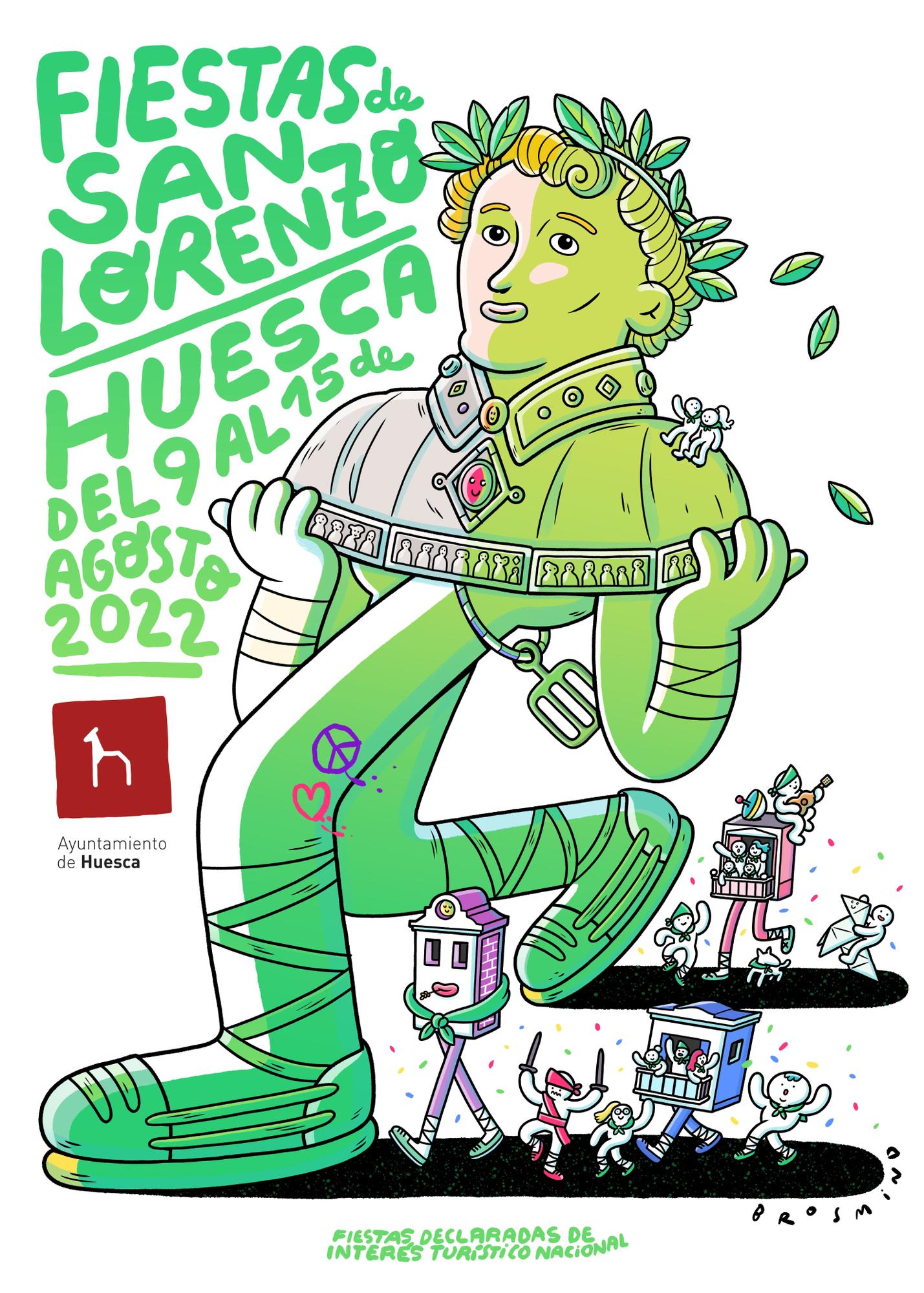 El cartel de las Fiestas de San Lorenzo 2022.