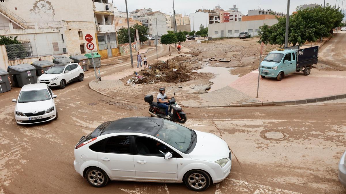 Una de las inundaciones recientes en la rambla de Espinardo.