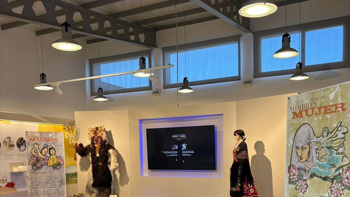 Algunos de los paneles que pueden verse en la exposición.