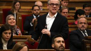 El líder de ERC en el Parlament, Josep Maria Jové.