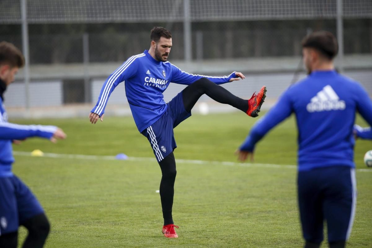 Entrenamiento del Real Zaragoza de hoy 24 de enero