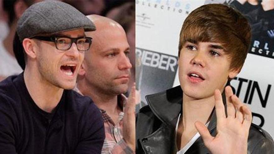 Justin Timberlake y Justin Bieber.