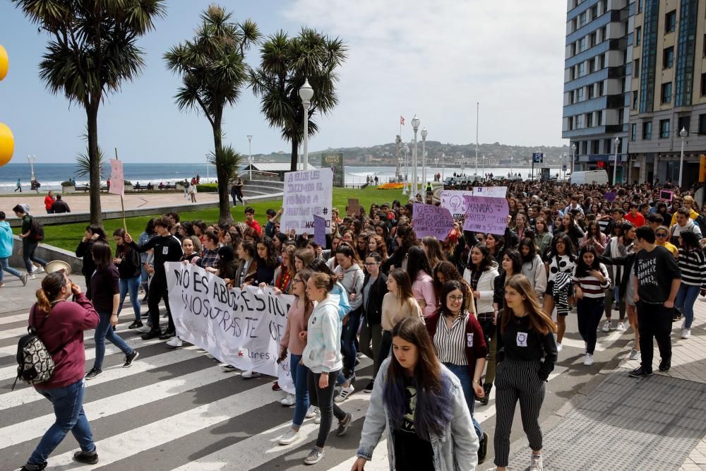 Manifestación en Gijón.