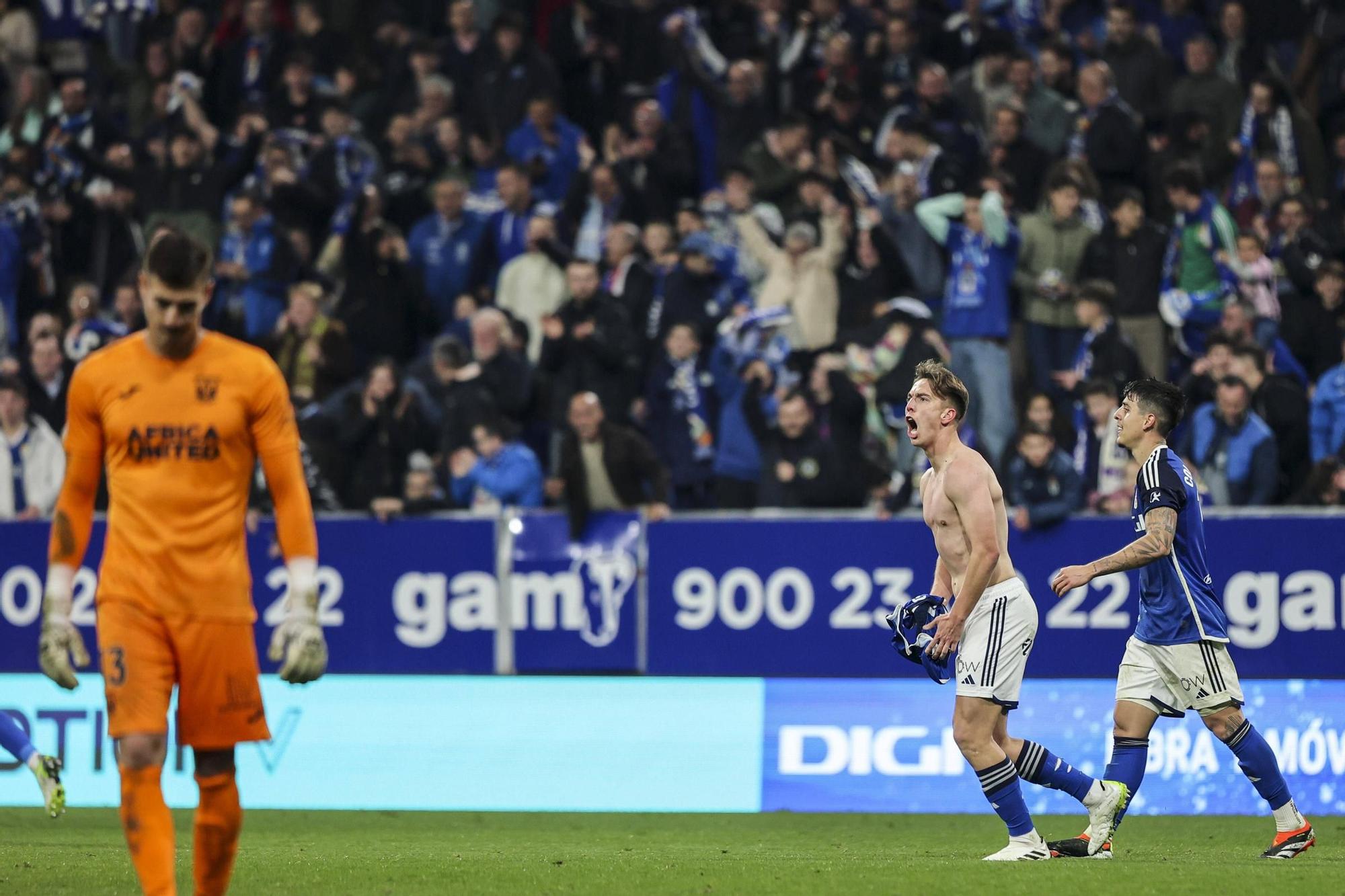 El partido entre el Real Oviedo y el Leganés, en imágenes