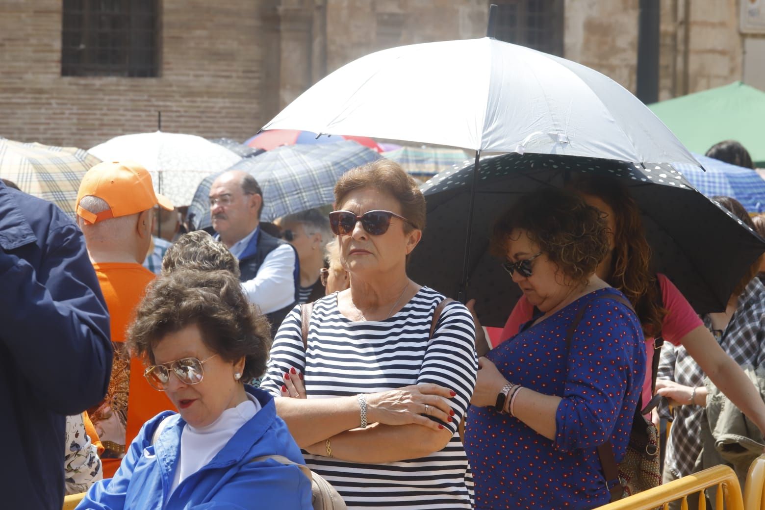 Comienza el Besamanos a la virgen pese al mal tiempo