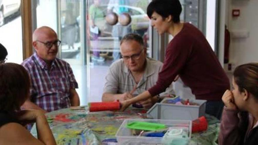 Interior de les instal·lacions situades al número 10 del carrer Bernat de Cabrera