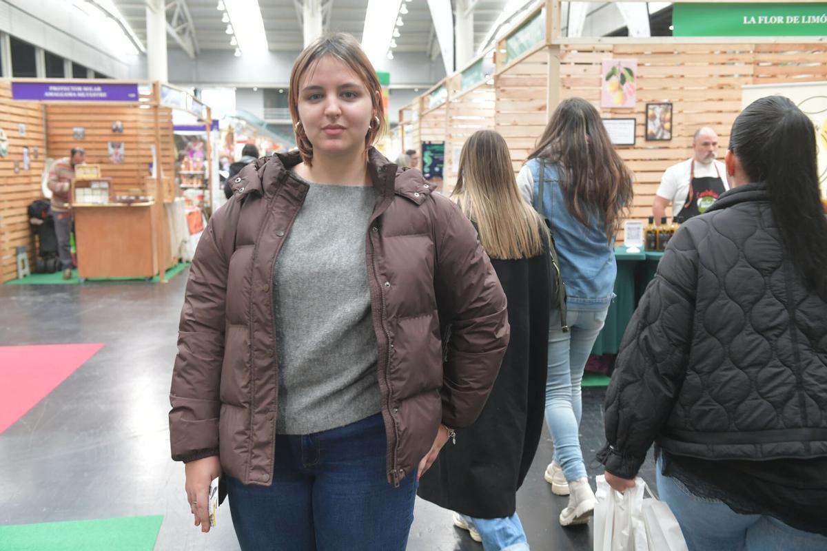 Carla Busto en la feria de Biocultura en ExpoCoruña