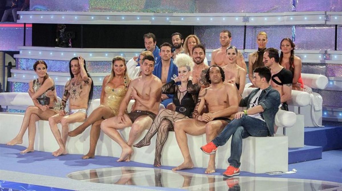 Els participants del concurs de Tele 5 ’¡Mira quién salta!’. Els participants del concurs de Tele 5 ’¡Mira quién salta!’.