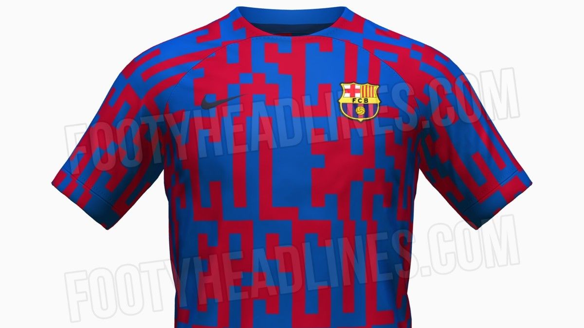 Filtrada la nueva camiseta pre-partido del Barça para la temporada 22/23