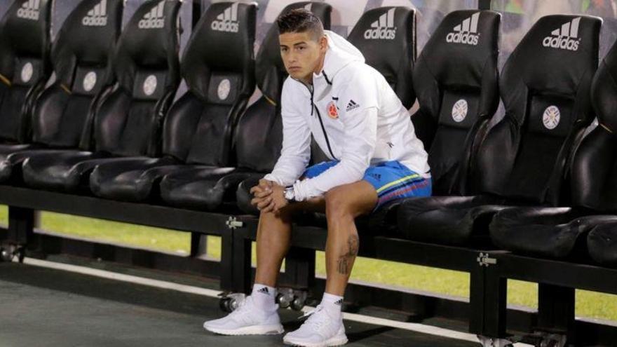 James vuelve a Madrid con permiso de Colombia