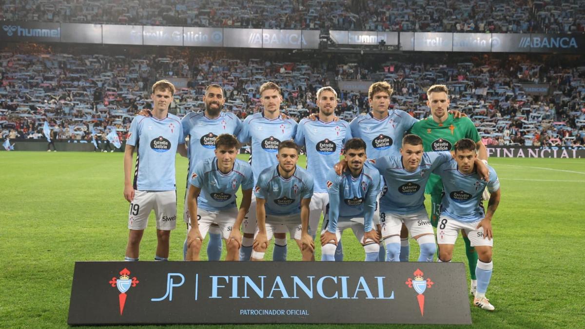 La alineación inicial.