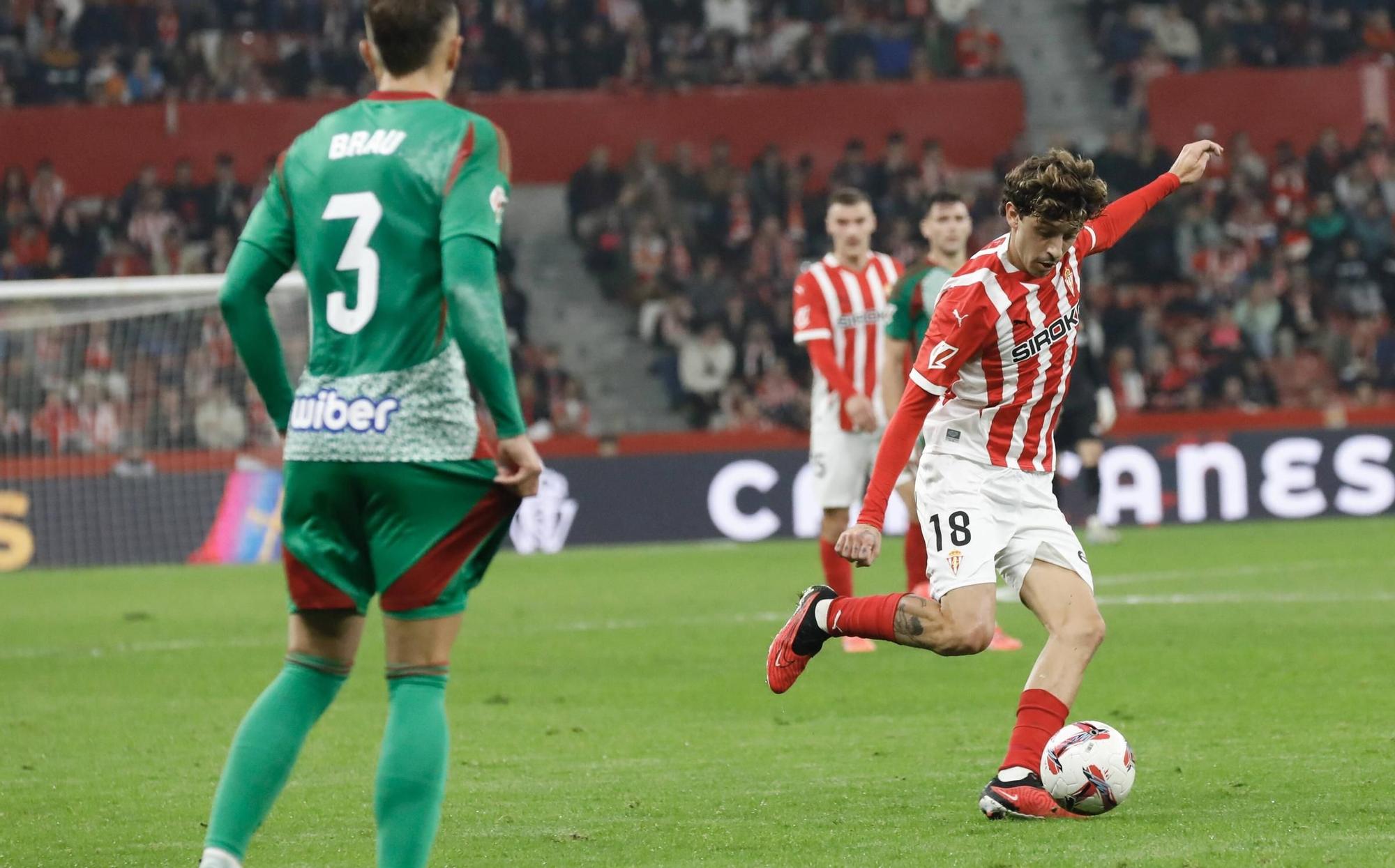 Así fue el partido Sporting-Granada, en imágenes