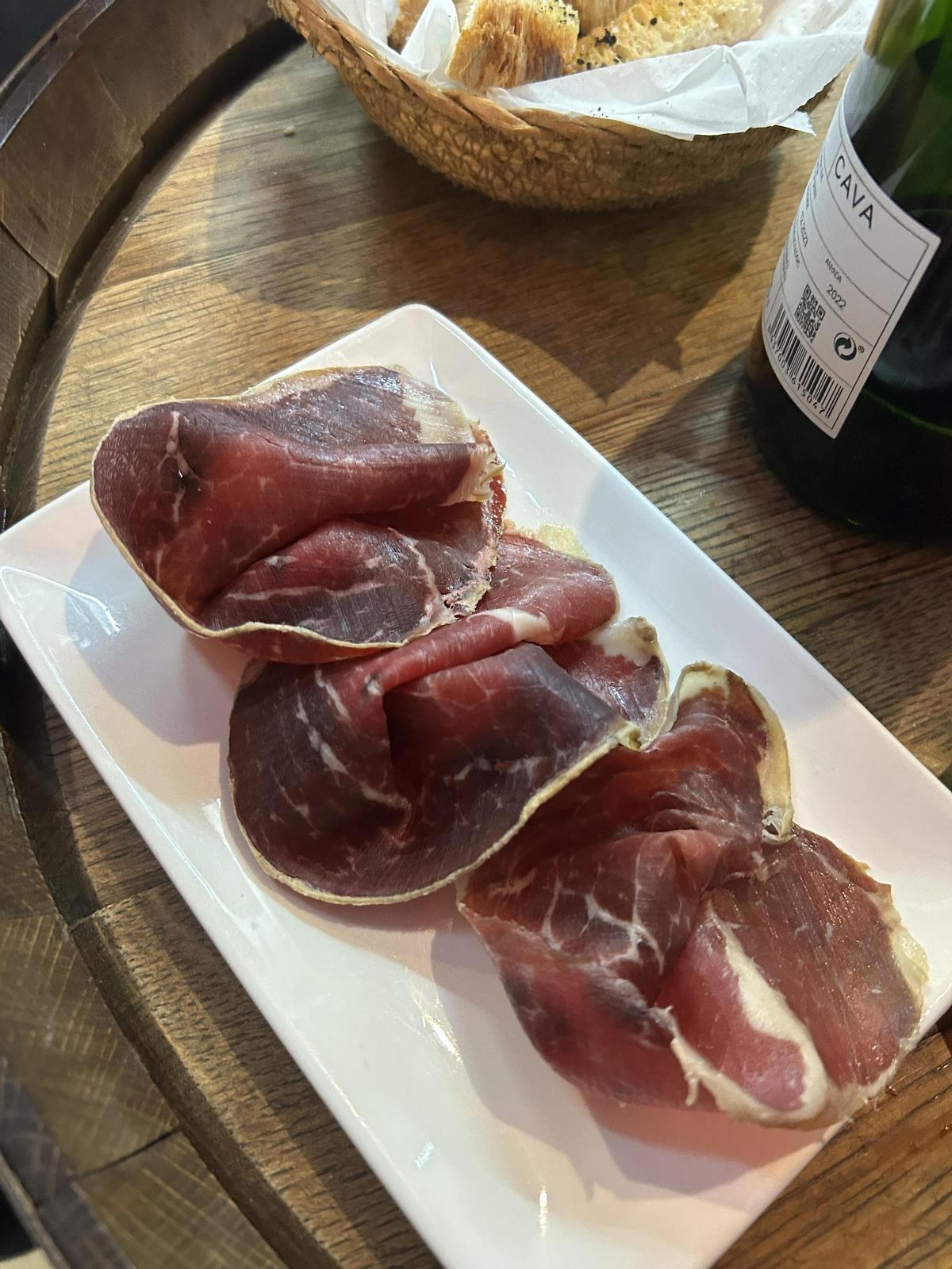 La cecina del Celler Panotxa.