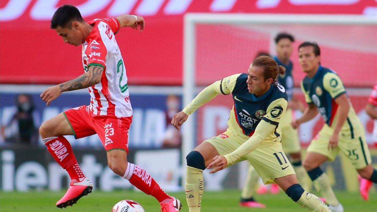 América y Necaxa igualaron a uno en una nueva fecha del torneo Guardianes MX