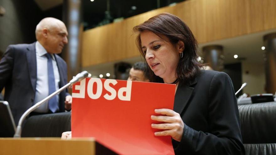 La portavoz socialista en el Congreso, Adriana Lastra.
