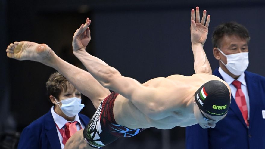 El húngaro Kristof Milak, nuevo campeón olímpico de los 200 mariposa.