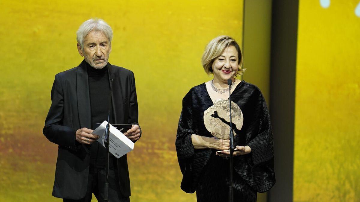 José Sacristán y Carmen Machi, en la gala del año pasado.
