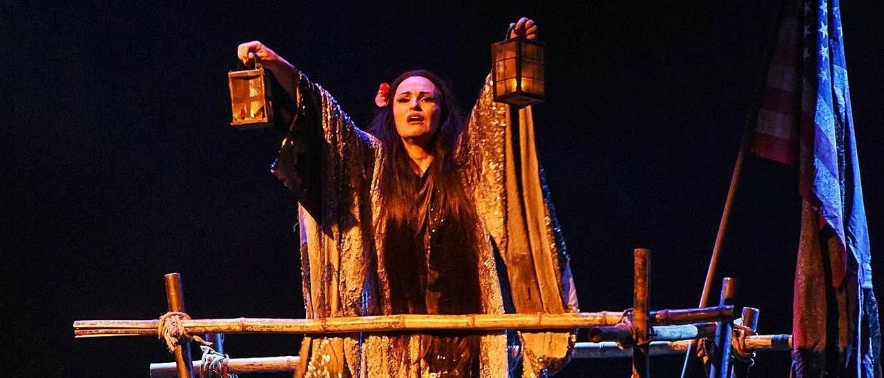 Ainoha Arteta, durante una representación de “Madama Butterfly”. | Ópera de Oviedo