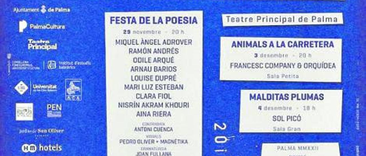 Cartell Festival Poesia 2022.