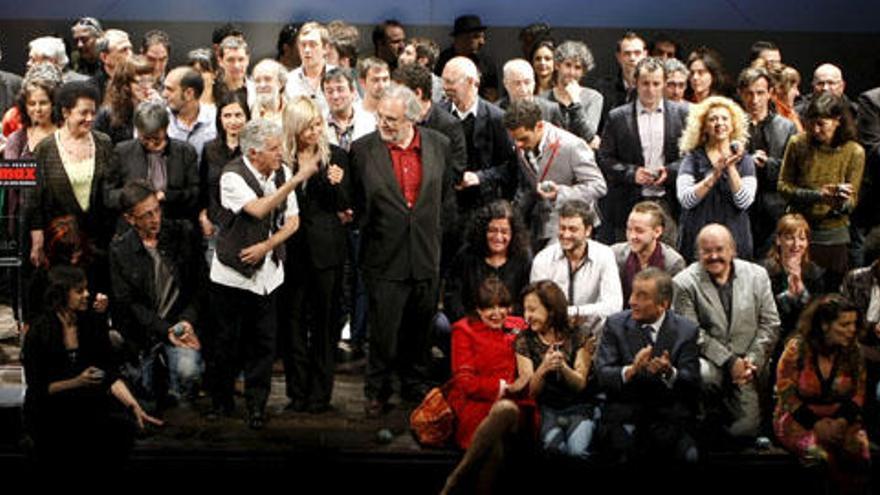 Los participantes en la gala.