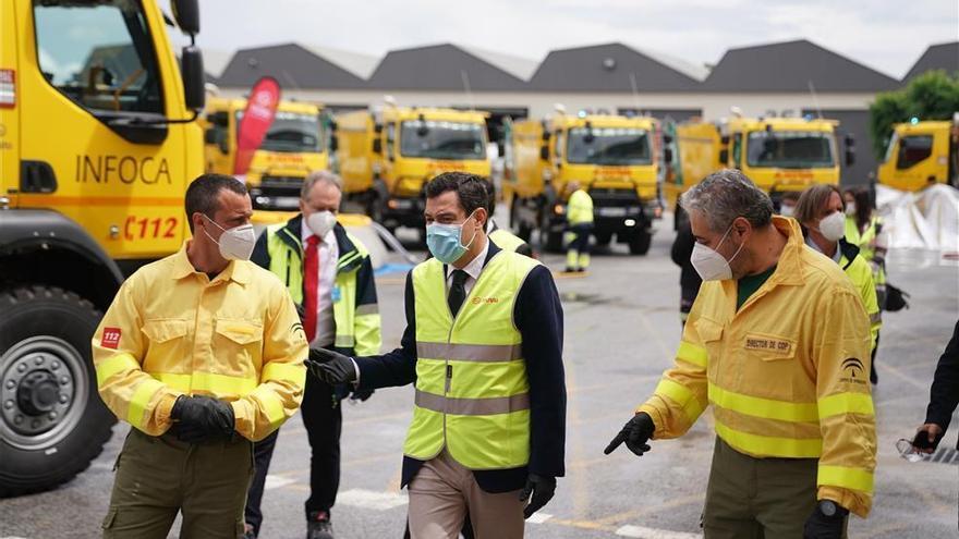 La Junta aumenta en 2,8 millones el presupuesto del Infoca para la lucha contra los incendios