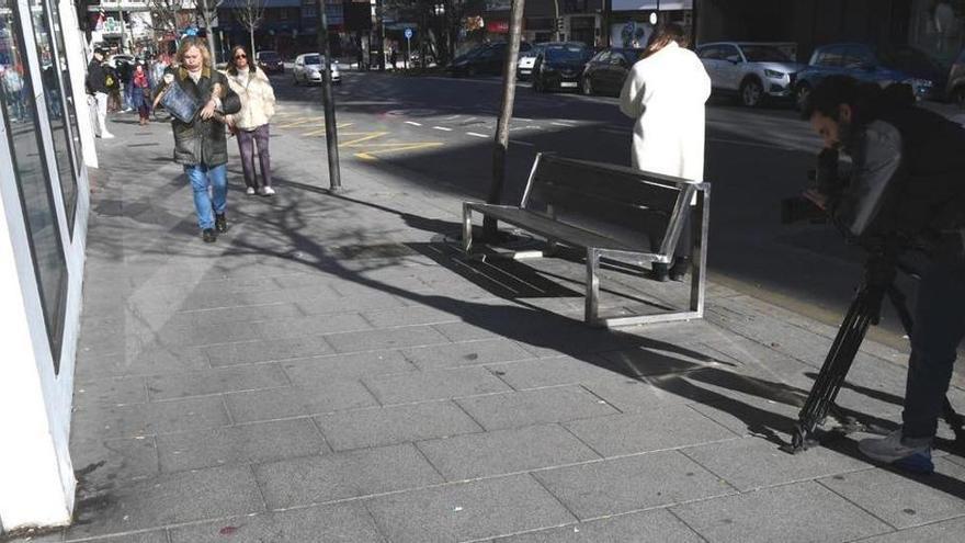 Zona de Juan Flórez por donde acudió herido a la plaza de Pontevedra de A Coruña