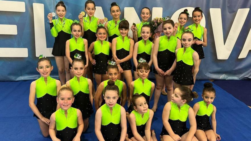 Las “niñas de oro” de la gimnasia rítmica dezana