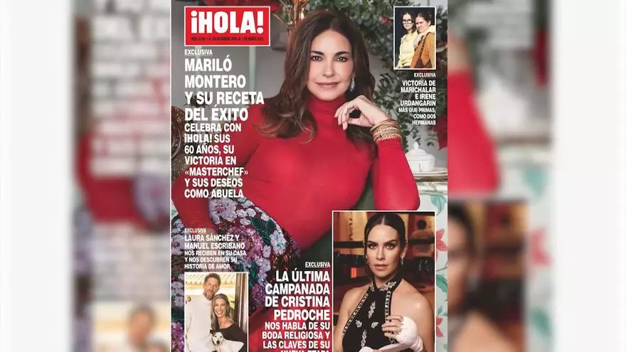 Mariló Montero celebra sus 60 años en la portada de la revista 'Hola'