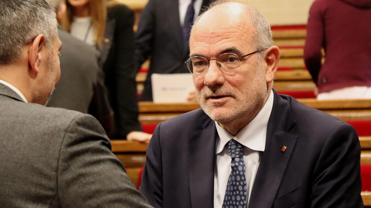 El conseller Jaume Duch este miércoles en el Parlament.
