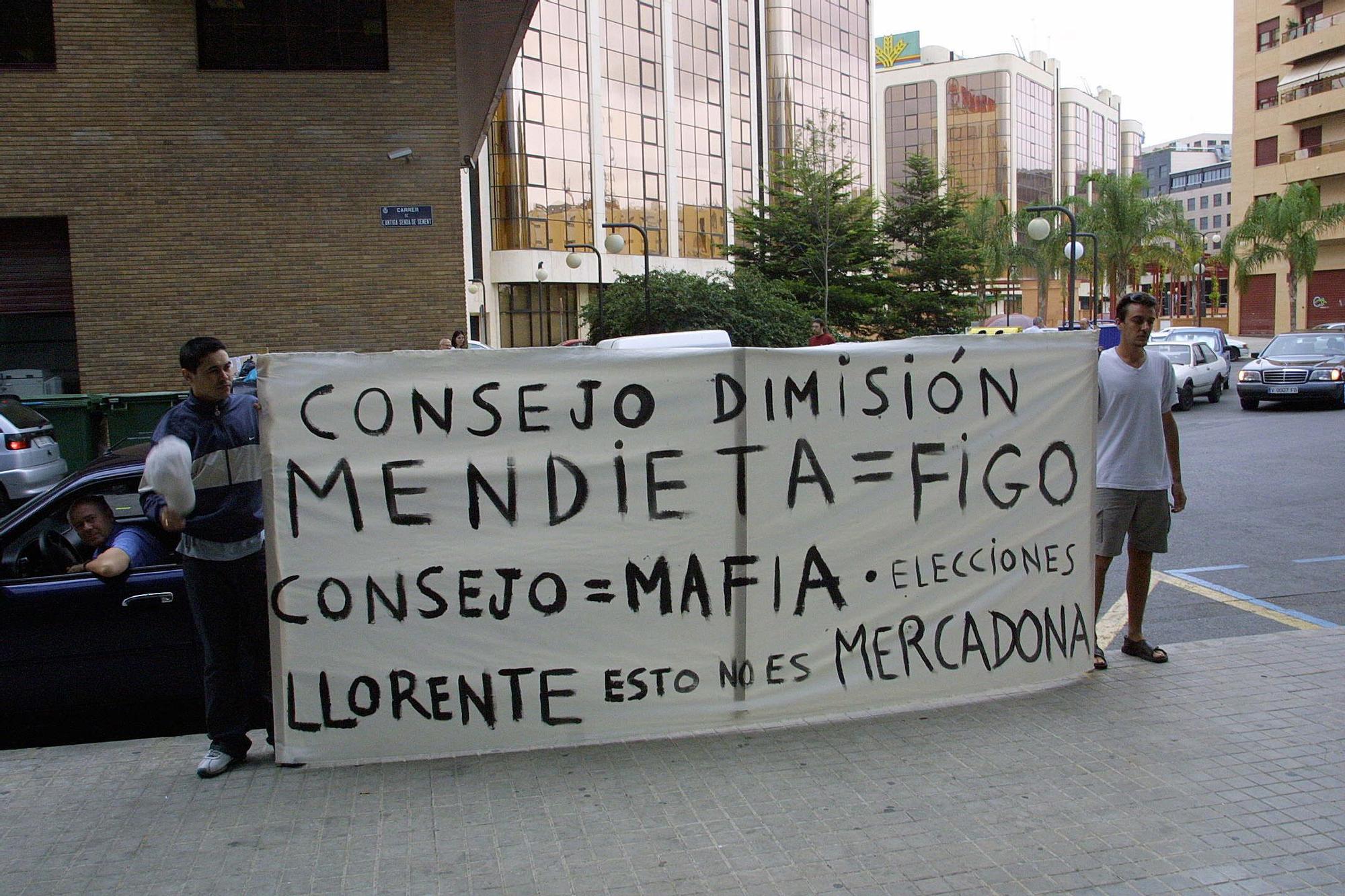 Protestas históricas de la afición del Valencia