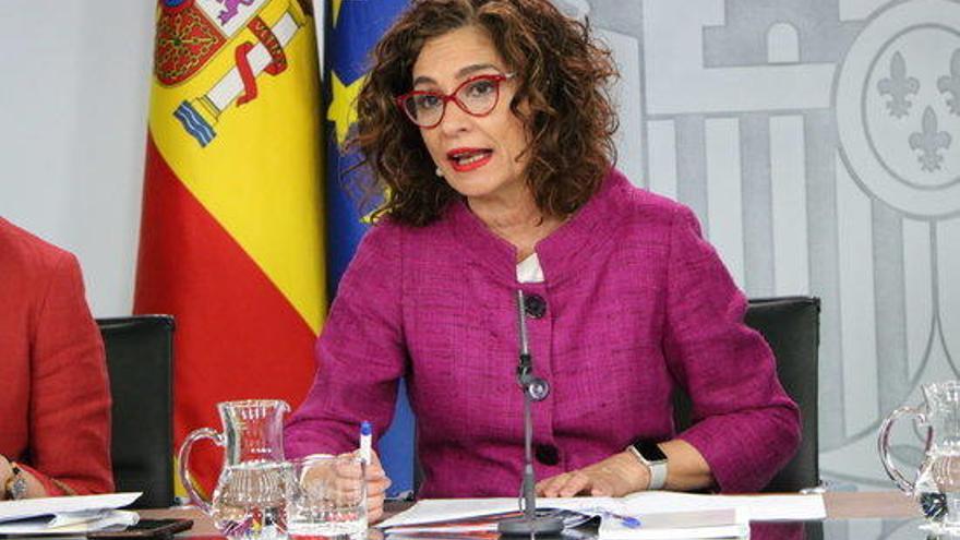 La portaveu del govern espanyol, María Jesús Montero.