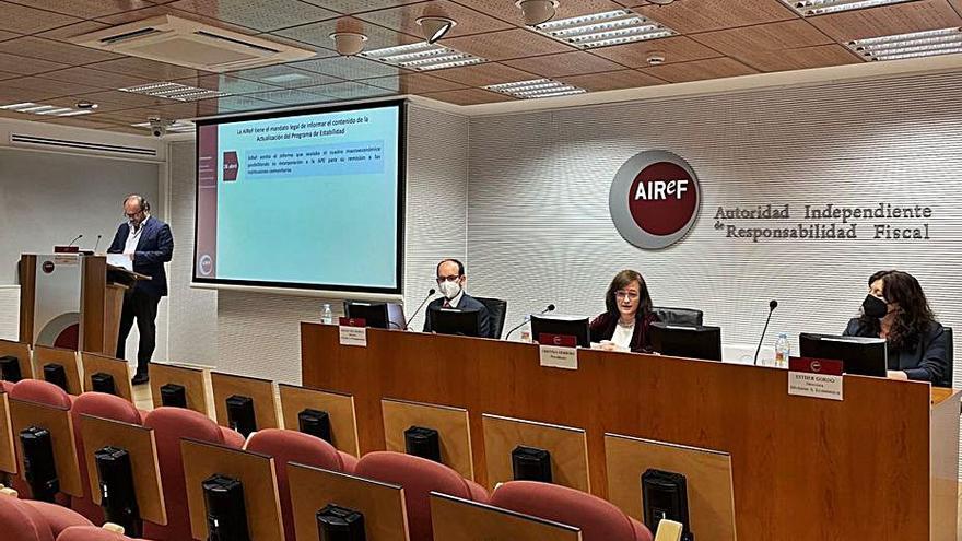 La presentació de l’informe de l’Airef.  | DIARI DE GIRONA