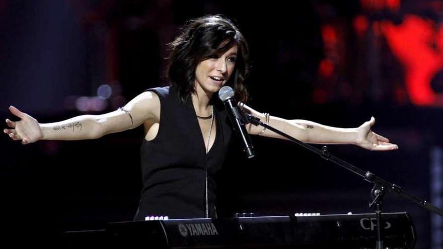 Christina Grimmie, durante una actuación en 2015. //Efe