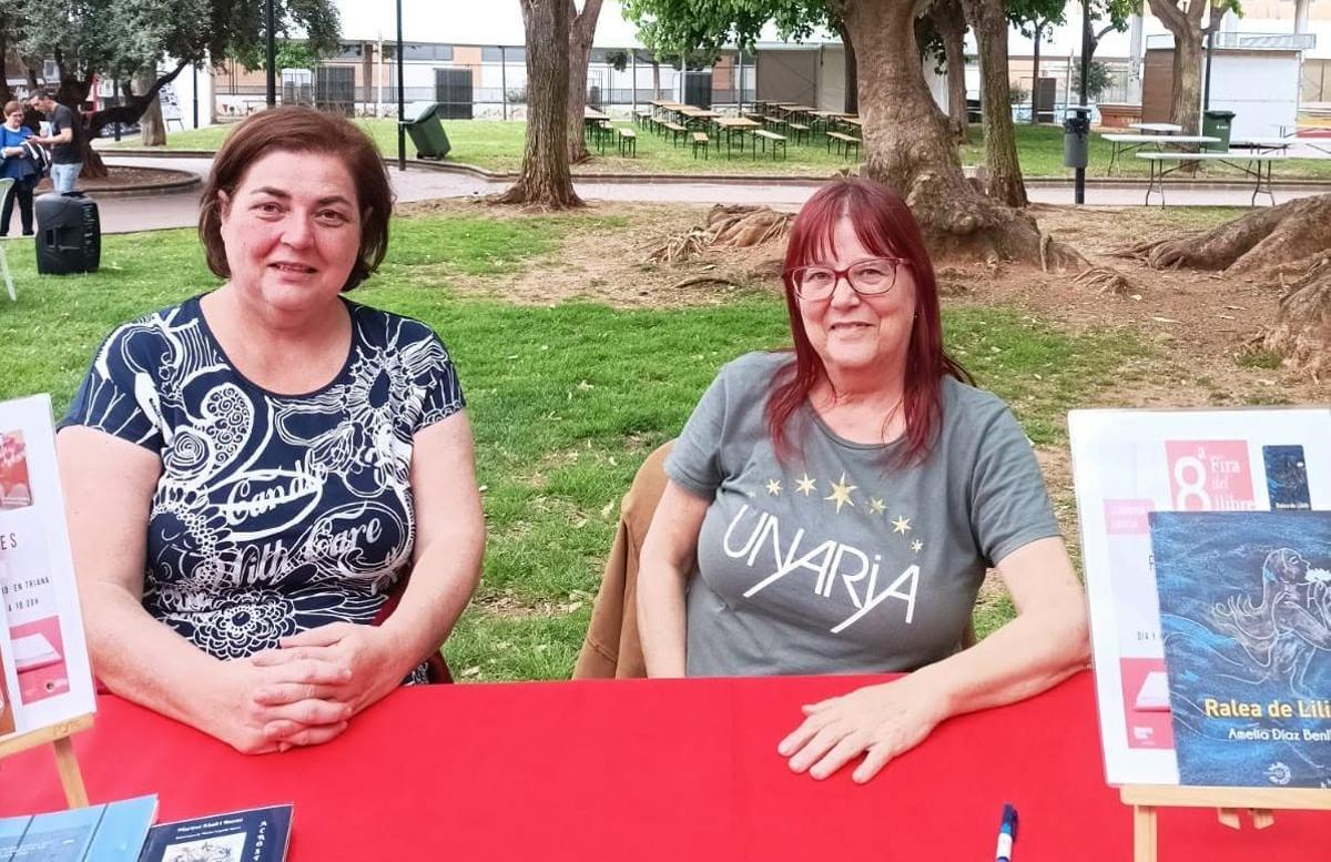 Amelia Díaz Benlliure en una edición de la Fira del Llibre de la Vall d'Uixó.