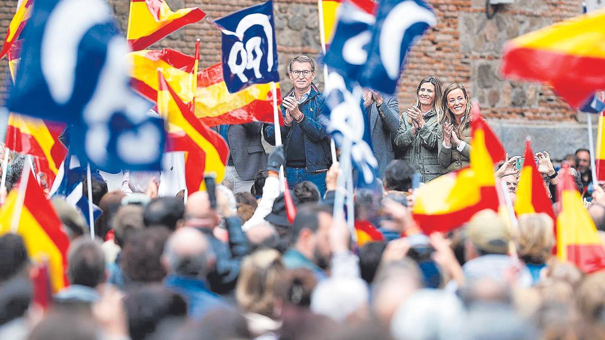 Alberto Núñez Feijóo, en un acto del PP en Toledo.