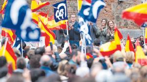 Alberto Núñez Feijóo, en un acto del PP en Toledo.