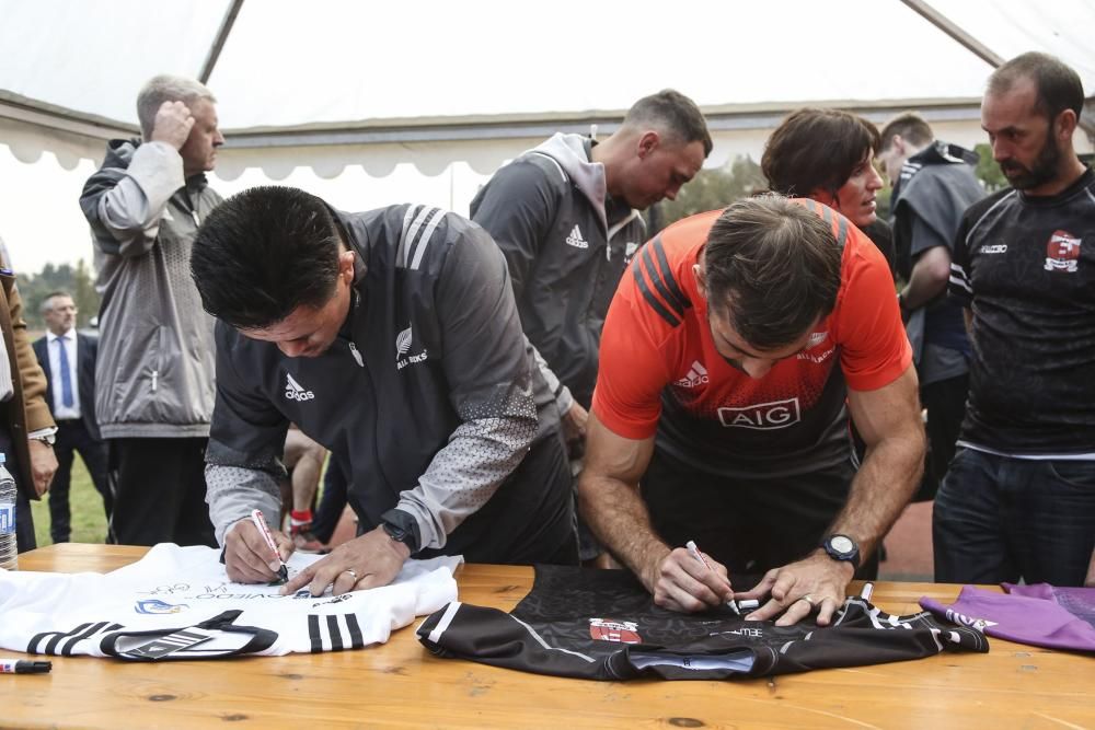 Entrenamiento de los All Blacks en San Lázaro